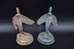 Uraeus Cobra Statue: Egyptian Wadjet Stone Sculpture