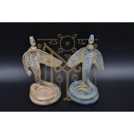Uraeus Cobra Statue: Egyptian Wadjet Stone Sculpture