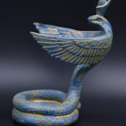 Uraeus Cobra Statue: Egyptian Wadjet Stone Sculpture - صورة إضافية 2