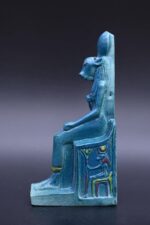 Vintage Egyptian Hathor Statue, Goddess of Love, Stone Replica - صورة إضافية 2