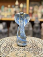 Vintage Egyptian Uraeus Cobra Statue, Wadjet Goddess Sculpture - صورة إضافية 2