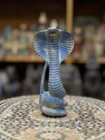 Vintage Egyptian Uraeus Cobra Statue, Wadjet Goddess Sculpture - صورة إضافية 5