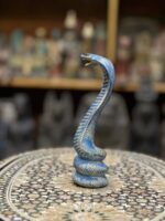 Vintage Egyptian Uraeus Cobra Statue, Wadjet Goddess Sculpture - صورة إضافية 9