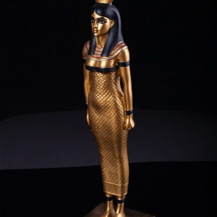Colored Hathor Goddess Statue