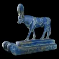 Vintage Hathor Statue: Egyptian Goddess Replica
