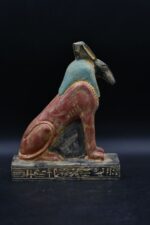 Vintage Seth Statue: Granite Egyptian God Sculpture
