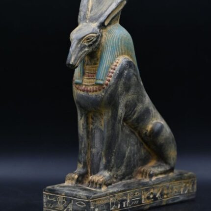 Vintage Seth Statue: Granite Egyptian God Sculpture