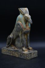 Vintage Seth Statue: Granite Egyptian God Sculpture