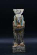Vintage Seth Statue: Granite Egyptian God Sculpture