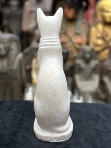 White Bastet Statue