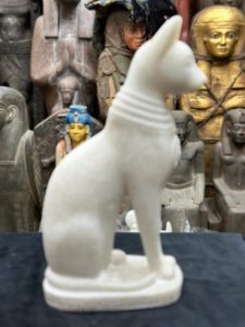 White Bastet Statue