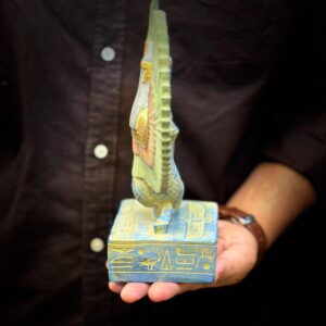 Blue Winged Isis Statue