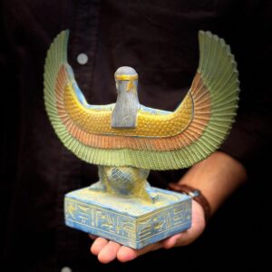 Blue Winged Isis Statue