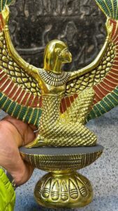 Winged Isis Statue, Egyptian Goddess Sculpture, Antique Replica - صورة إضافية 3