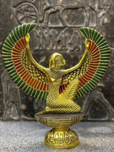 Winged Isis Statue, Egyptian Goddess Sculpture, Antique Replica - صورة إضافية 4