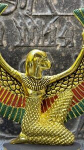 Winged Isis Statue, Egyptian Goddess Sculpture, Antique Replica - صورة إضافية 5