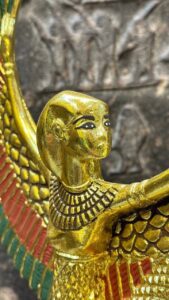 Winged Isis Statue, Egyptian Goddess Sculpture, Antique Replica - صورة إضافية 6