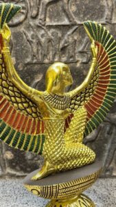 Winged Isis Statue, Egyptian Goddess Sculpture, Antique Replica - صورة إضافية 7