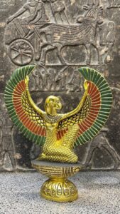 Winged Isis Statue, Egyptian Goddess Sculpture, Antique Replica - صورة إضافية 8