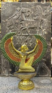 Winged Isis Statue, Egyptian Goddess Sculpture, Antique Replica - صورة إضافية 9