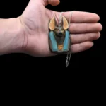 Egyptian Amulet for God Anubis of afterlife and mummification, Handmade Egyptian antiques. Hand carved. - Image 9