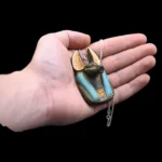 Egyptian Amulet for God Anubis of afterlife and mummification, Handmade Egyptian antiques. Hand carved. - Image 4