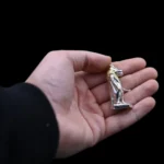 Lapis Lazuli Taweret Amulet, Handmade Silver Egyptian Goddess - Image 2