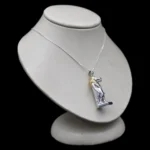 Lapis Lazuli Taweret Amulet, Handmade Silver Egyptian Goddess - Image 7