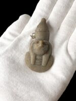 Ancient Egyptian Falcon God Horus Amulet, Vintage Pendant - Image 5