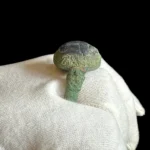 Ancient Egyptian Scarab Ring – Thutmose III Cartouche, Copper Amulet - Image 2
