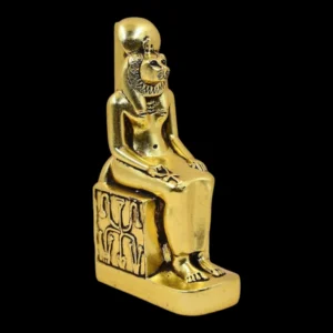 Ancient Egyptian Sekhmet Bust, Solid Stone Lion Goddess Sculpture - Image 4
