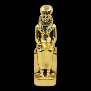 Ancient Egyptian Sekhmet Bust, Solid Stone Lion Goddess Sculpture - Image 3