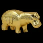 Egyptian Hippo Statue, Gold Accent Decor - Image 6