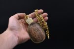 Egyptian Scarab Amulet Copper Stone