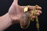 Egyptian Scarab Amulet Copper Stone