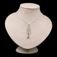 King Tutankhamun Amulet, Silver & 24k Gold Wash