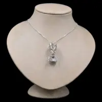 Silver Nefertiti Amulet, Egyptian Queen Statuette - Image 3
