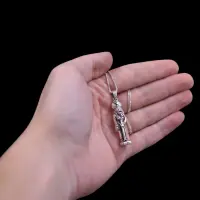 Silver Ptah Amulet, Ancient Egyptian God of Creation - Image 3