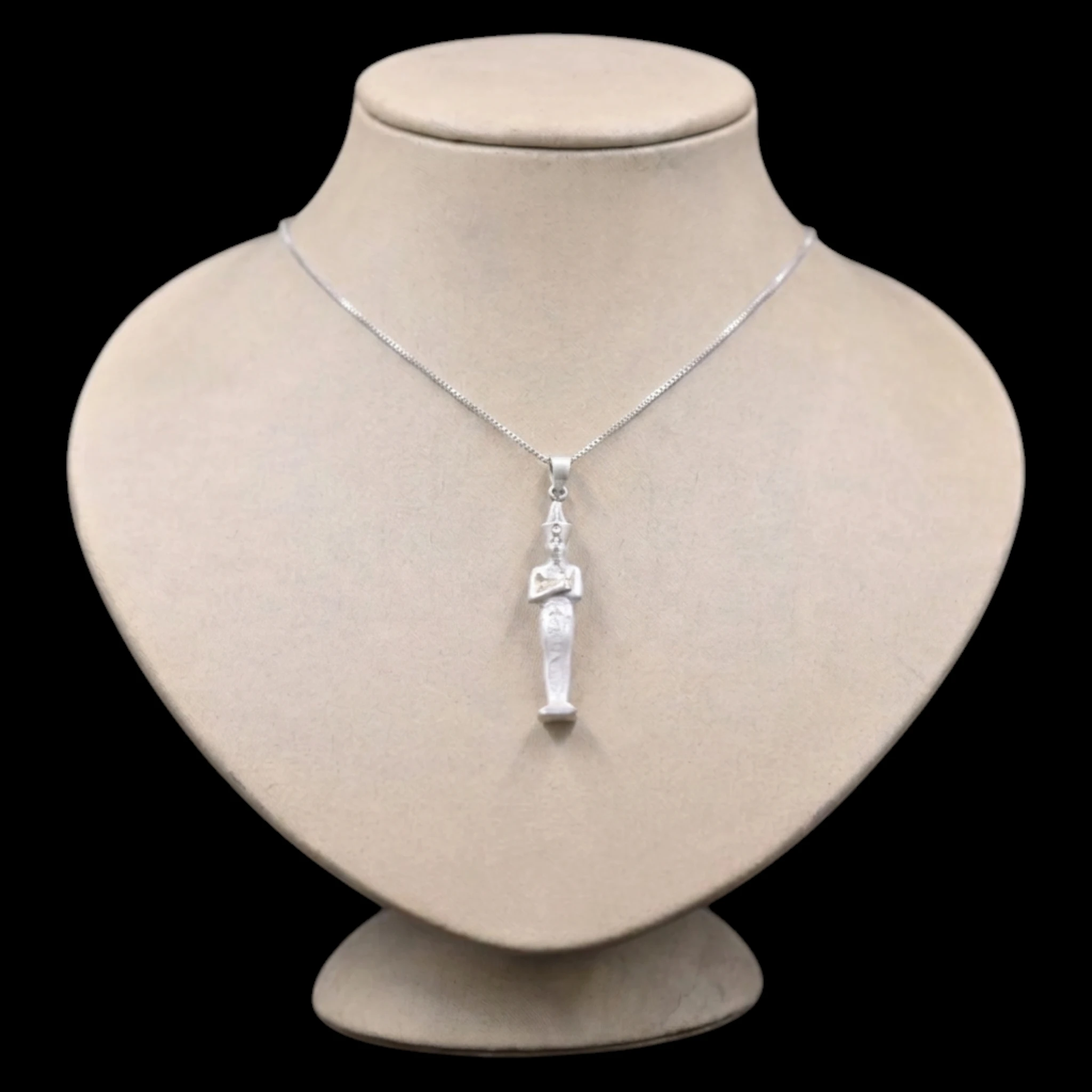 King Tutankhamun Amulet Pendant, Egyptian Pharaoh Charm