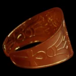 Gold Plated Isis Bracelet: Egyptian Key of Life, Lotus Flower - Image 3