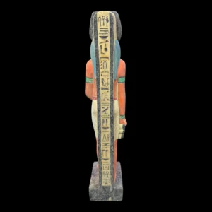 Hand Painted Anubis Limestone Statue: 40 cm Egyptian Museum Replica - Image 7
