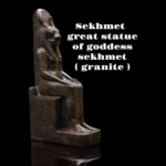 Handmade Black Granite Sekhmet Statue - Egyptian Goddess Replica - Image 9