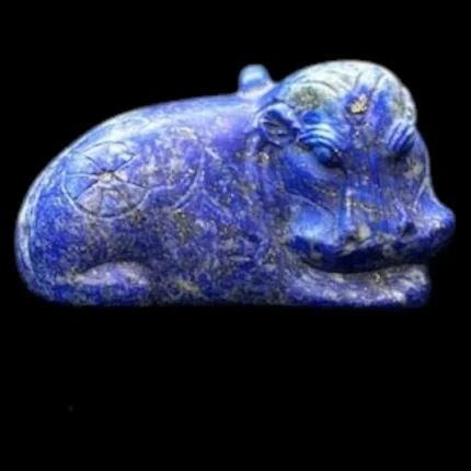 handmade lapis lazuli taweret amulet egyptian goddess