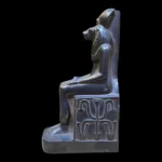 Handmade Sekhmet Statue Black Granite Sculpture– Egyptian Goddess of War, - Image 6