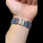 Handmade Sterling Silver Scarab Bracelet: Lapis Lazuli, Egyptian Revival - Image 5