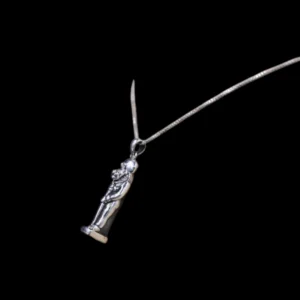 Handmade Sterling Silver Sekhmet Amulet, Egyptian Goddess Pendant - Image 6
