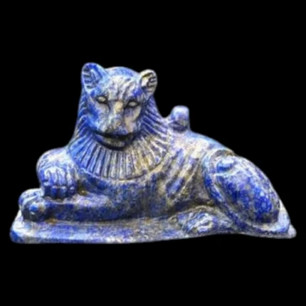 Handmade Lapis Lazuli Sekhmet Amulet