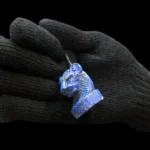 Lapis Lazuli Sekhmet Amulet – Handmade Egyptian Goddess Pendant - Image 3