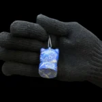 Lapis Lazuli Sekhmet Amulet – Handmade Egyptian Goddess Pendant - Image 6