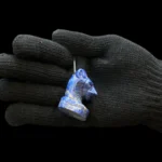 Lapis Lazuli Sekhmet Amulet – Handmade Egyptian Goddess Pendant - Image 4